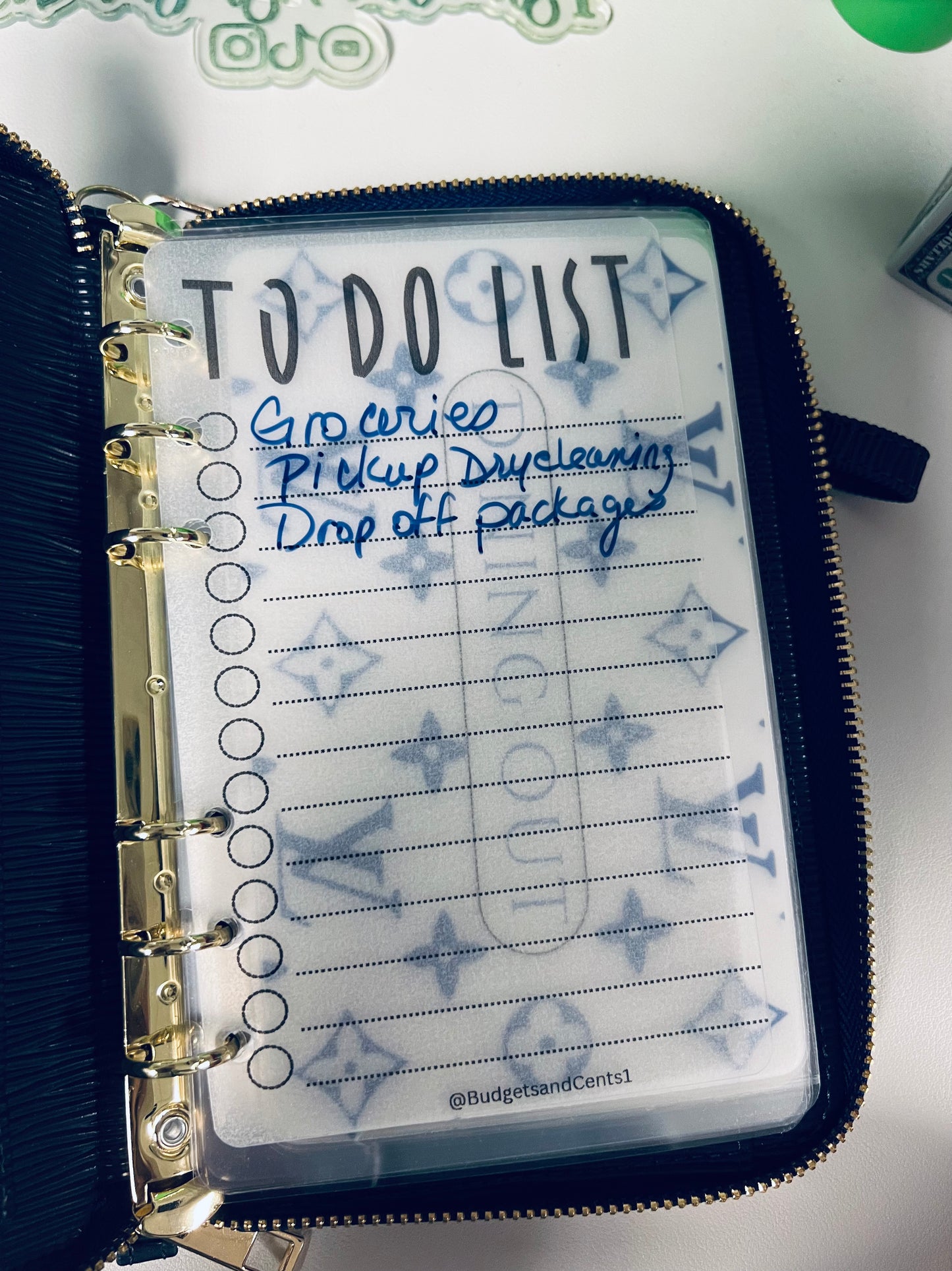 A6 Vellum To Do List Trackers