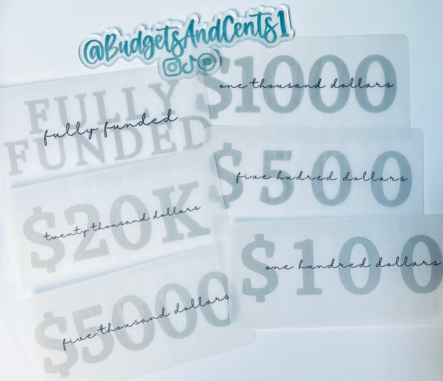 Vellum I.O.U. Placeholders & Cash Placeholders