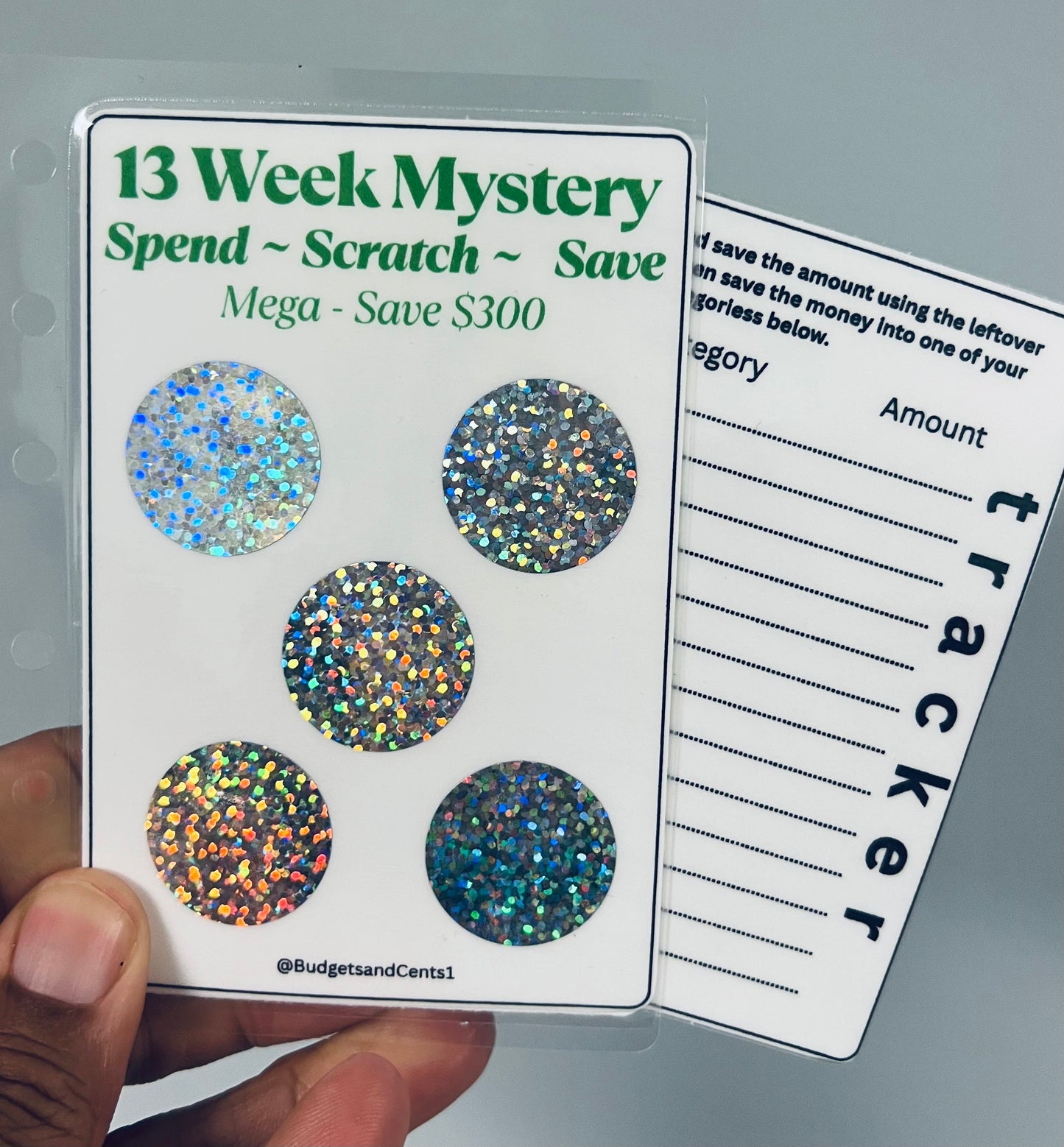 A7 13 Week Mystery Challenge Spend - Scratch - Save