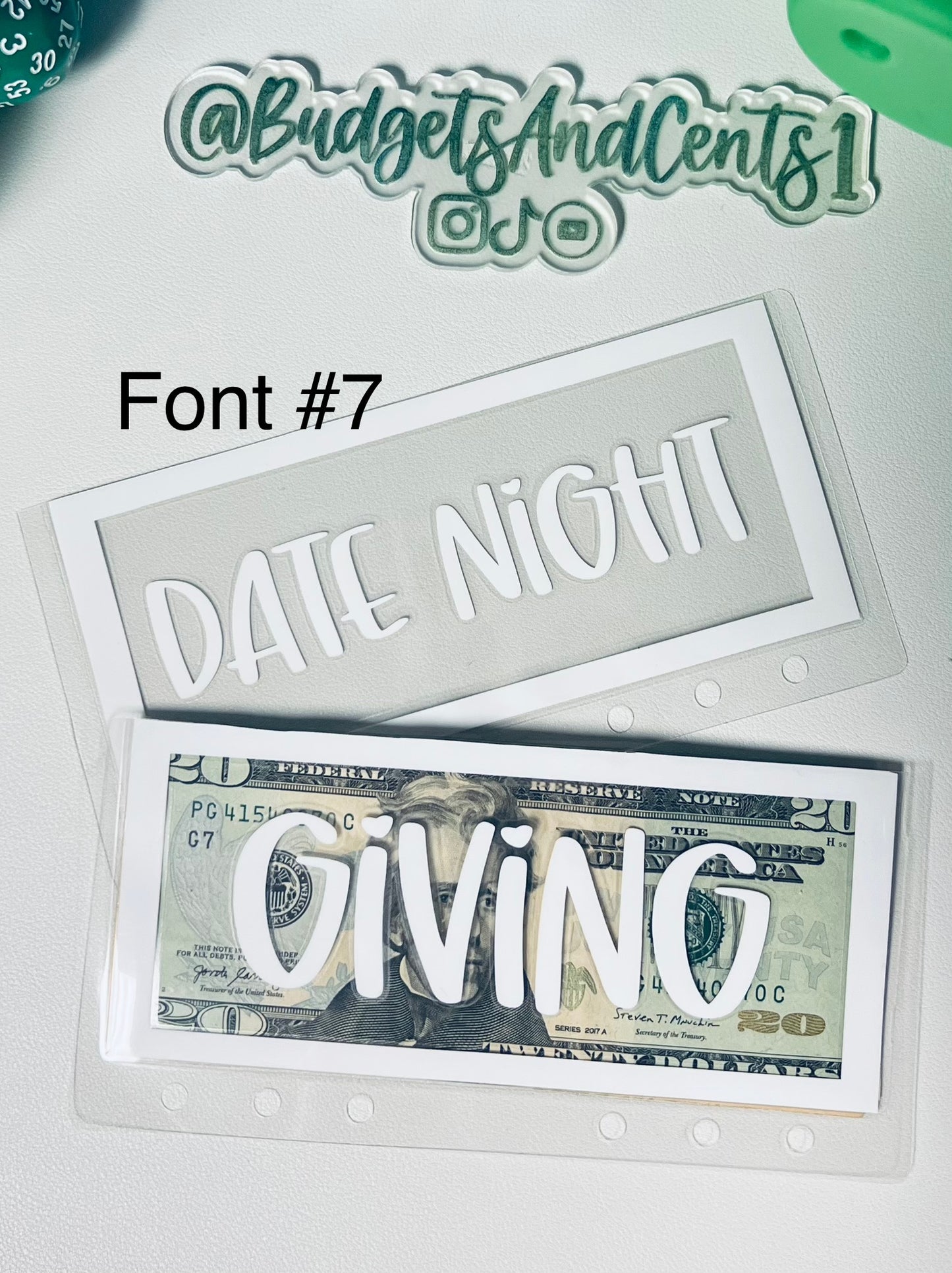 A6/A7 Cash Envelopes w/tab