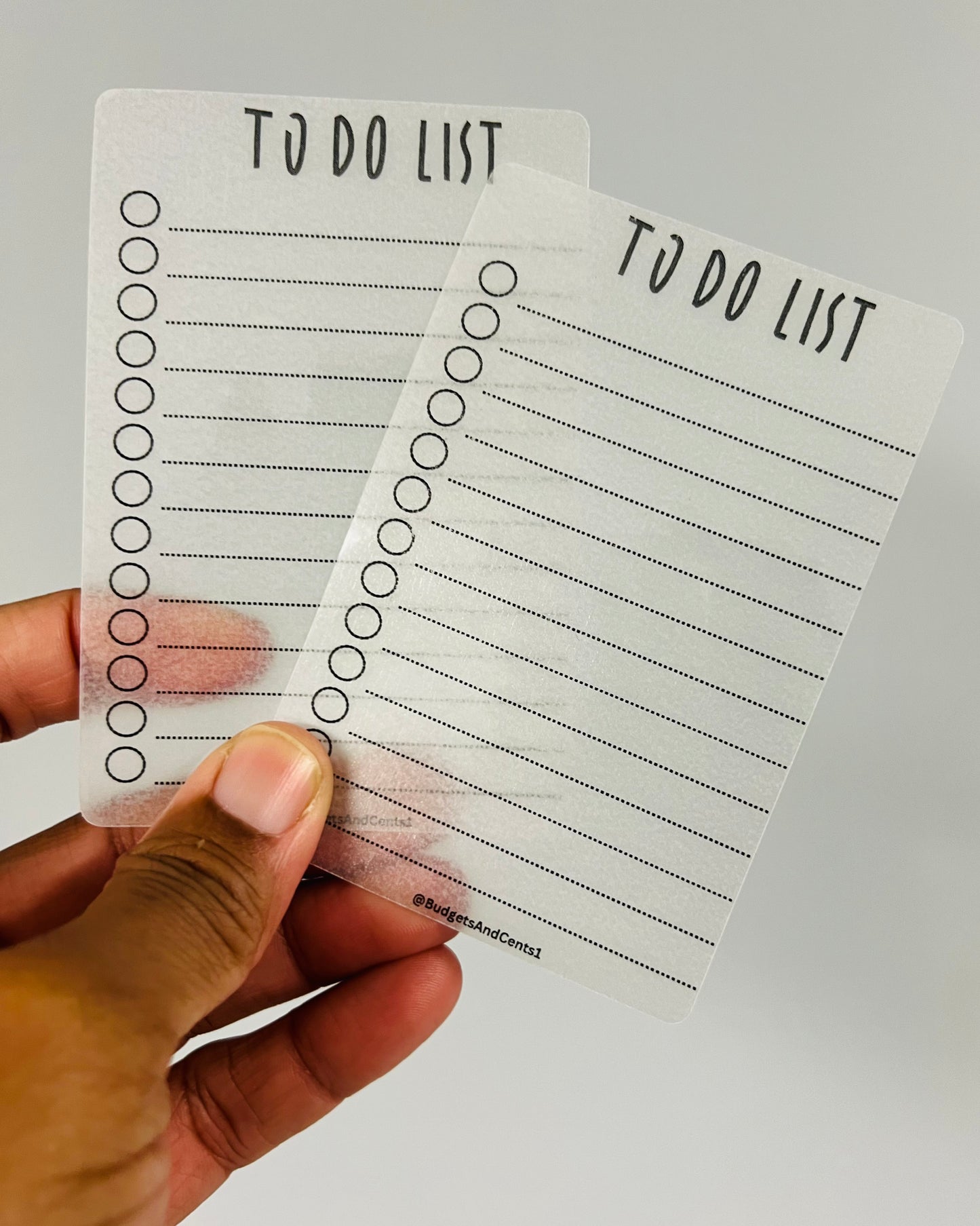 A6 Vellum To Do List Trackers
