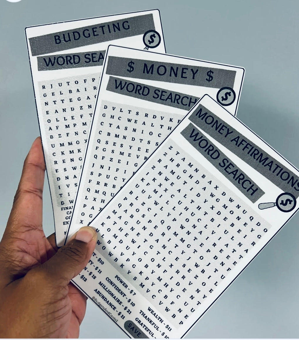 Trio of Word Search Savings Challenges