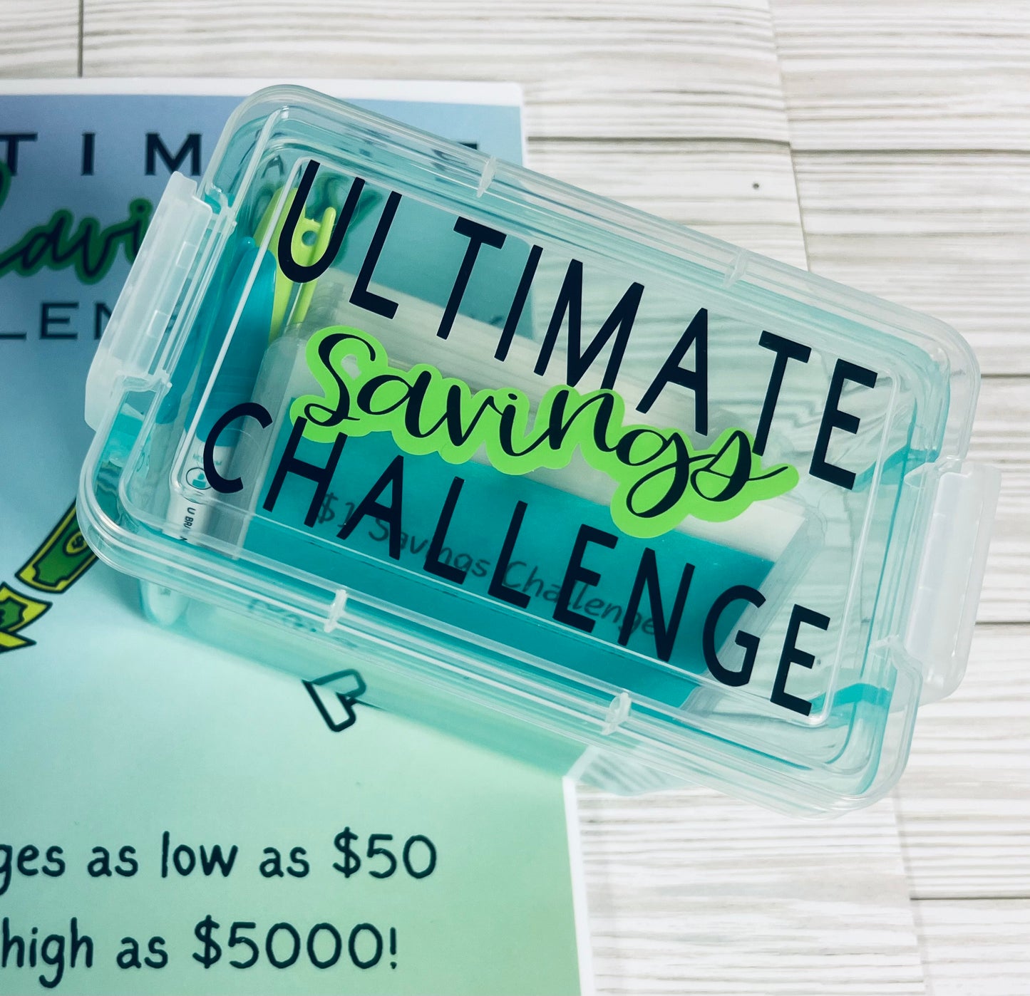 **Ultimate Savings Challenge Book (Savings Box optional)