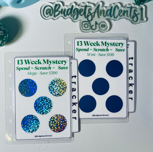 A7 13 Week Mystery Challenge Spend - Scratch - Save