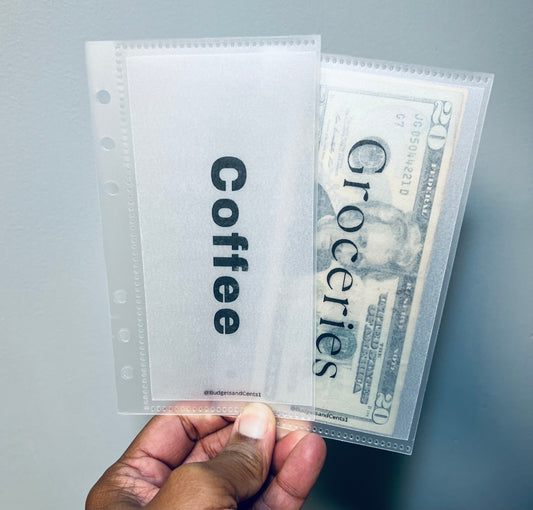 A6/A7 Cash Envelopes w/tab