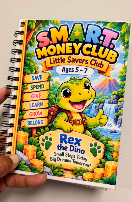**PREORDER (Introductory Price)- S.M.A.R.T. Money Club Savings Challenge Book - Ages 5-14