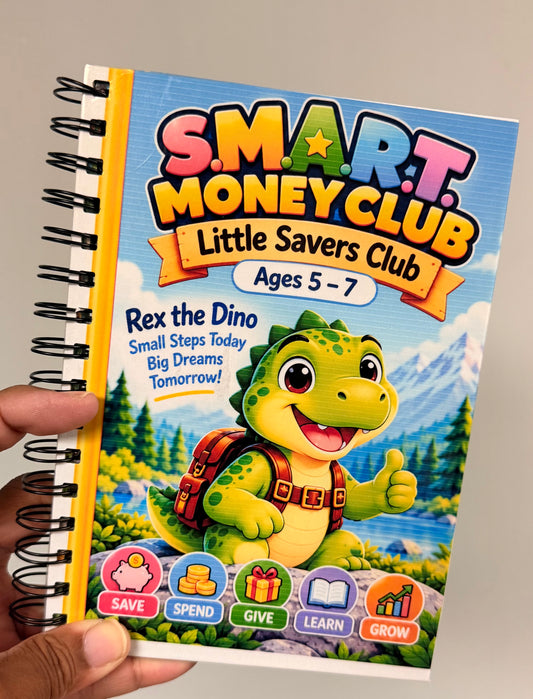 **PREORDER (Introductory Price)- S.M.A.R.T. Money Club Savings Challenge Book - Ages 5-14
