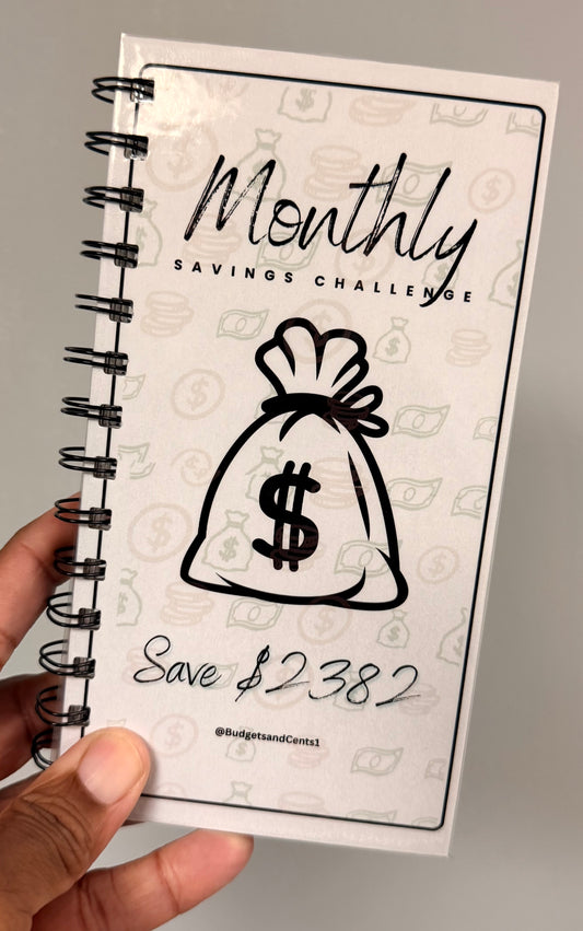A6 Monthly Savings Challenge