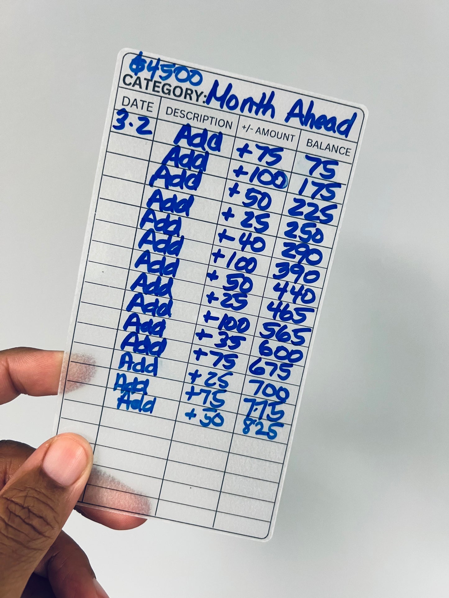 A6 Vellum Expense Trackers