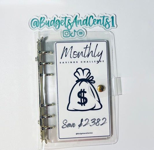 A6 Monthly Savings Challenge Binder