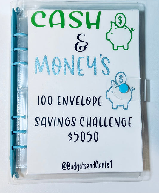 **Cash & Money’s 100 Envelope Savings Challenge Binder